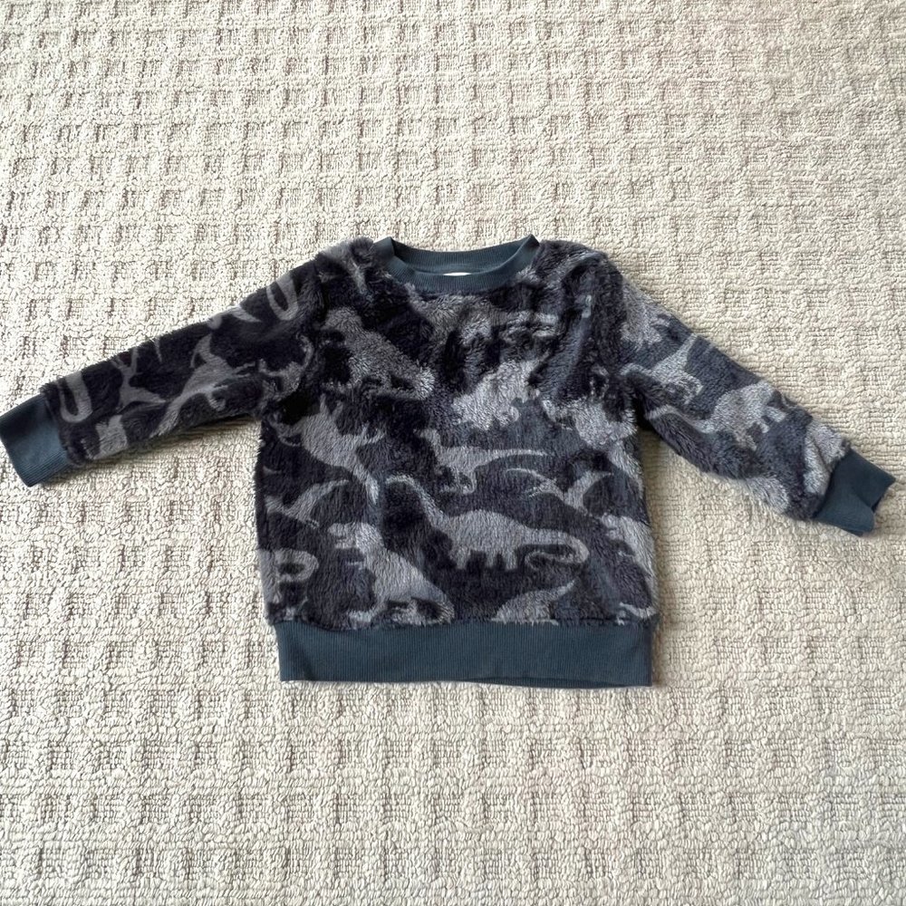 Cat & Jack Toddler Dinosaur Fleece Sweatshirt - Size 2T